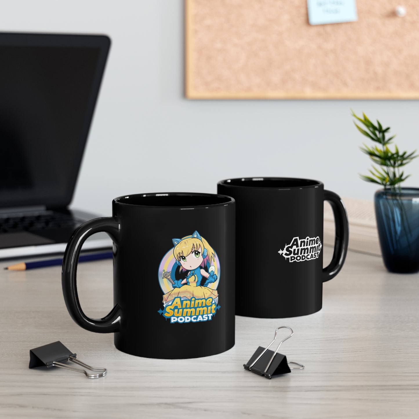 Anime Summit Logo - 11oz Black Mug