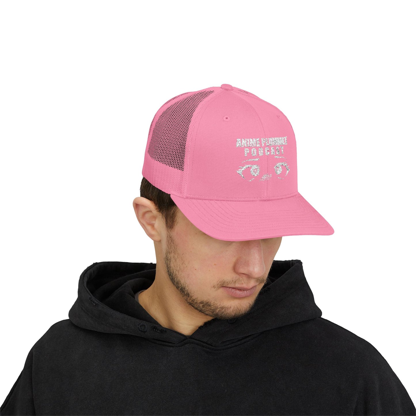 Anime Podcast Snapback Trucker Cap - Perfect Gift, Casual Cap, Summer Accessory, Festival Wear, Trendy Headwear