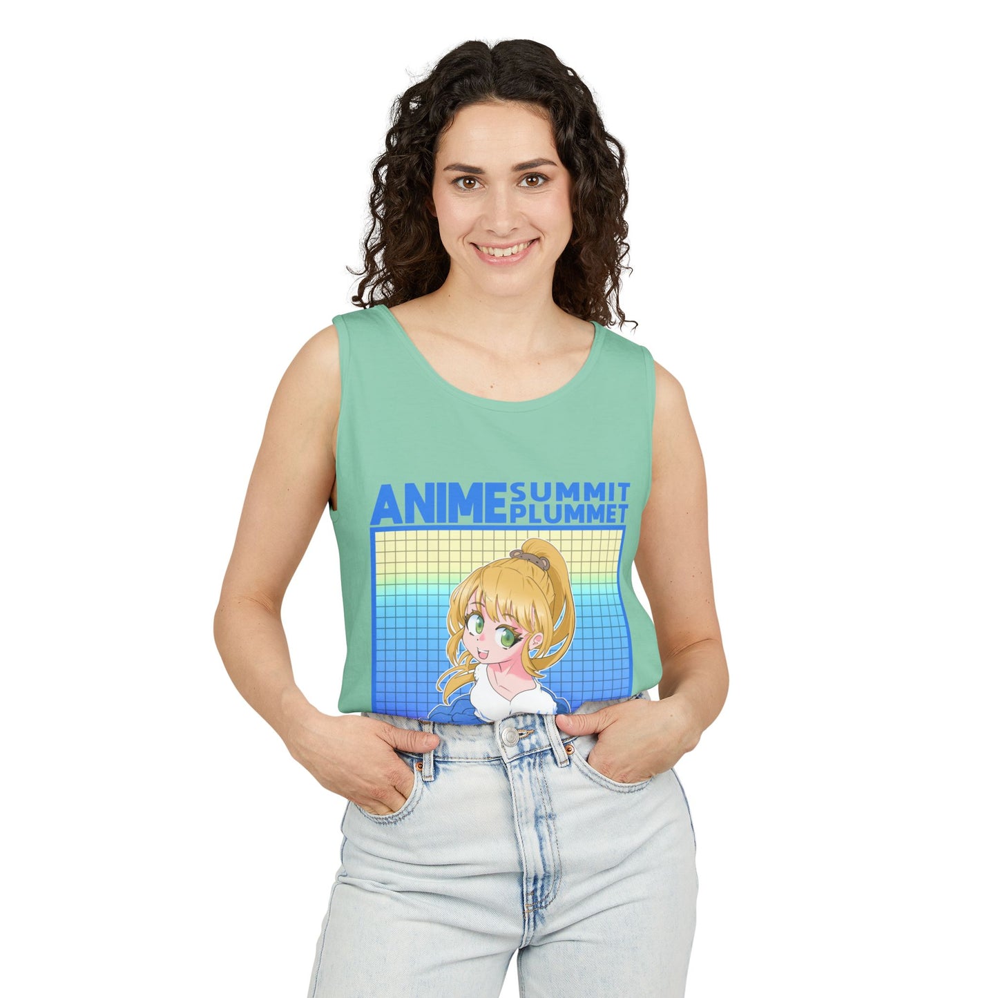 Summit X Plummet Weebs and Dweebs - Unisex Garment-Dyed Tank Top