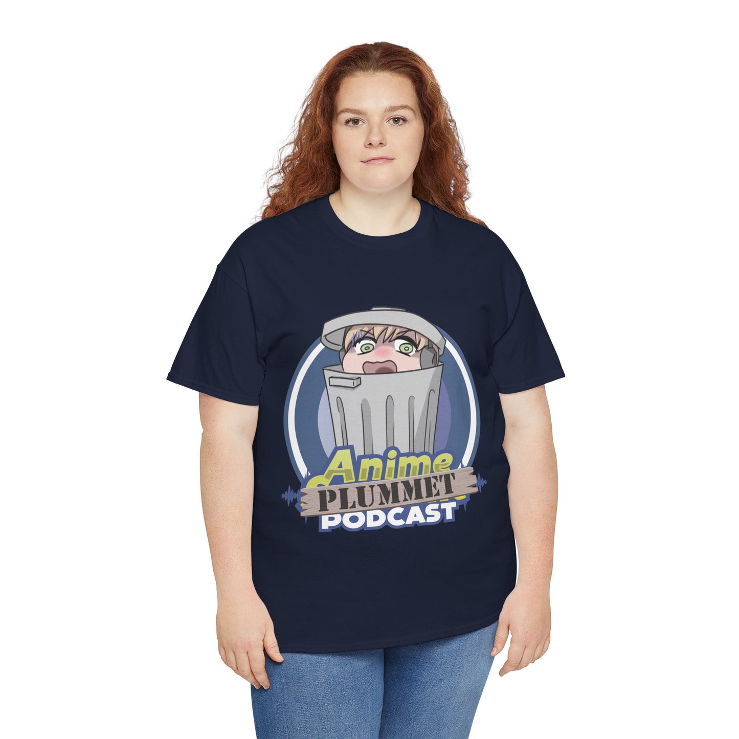 Anime Plummet Podcast Main Logo - Unisex Heavy Cotton Tee