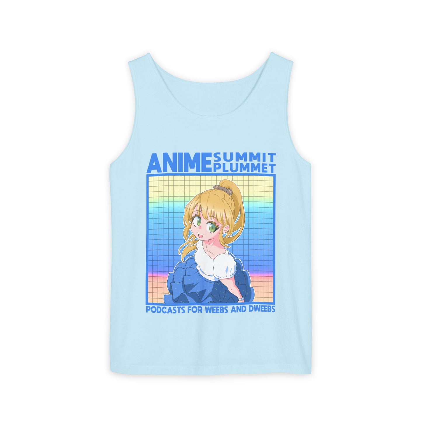 Summit X Plummet Weebs and Dweebs - Unisex Garment-Dyed Tank Top