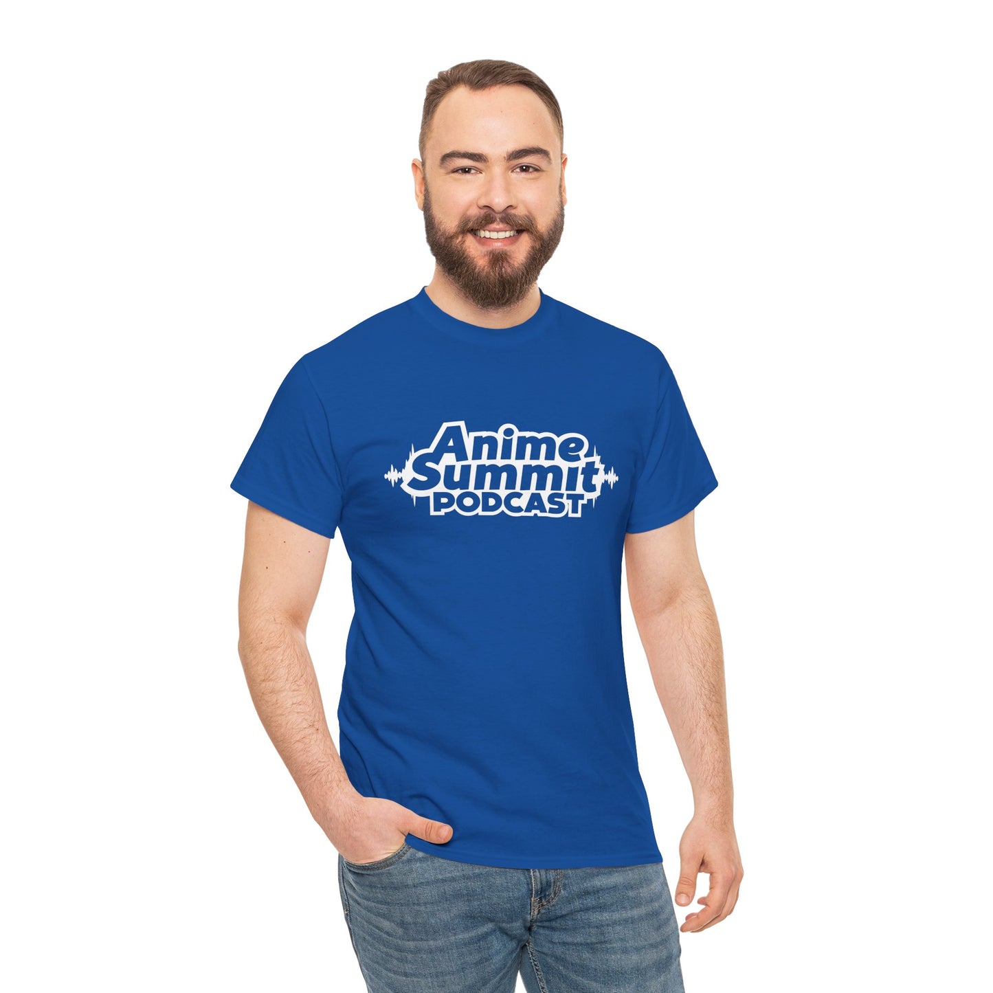 Anime Summit Podcast Basic Logo - Unisex Heavy Cotton Tee