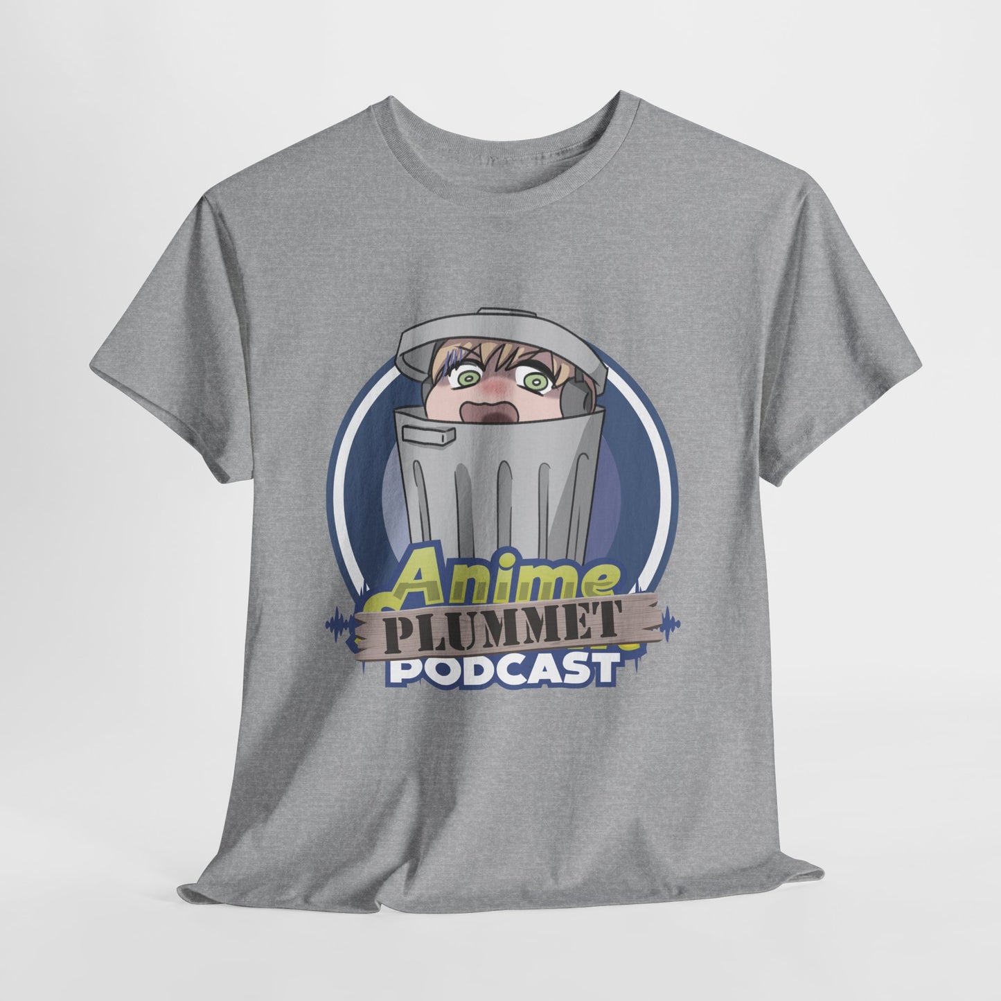 Anime Plummet Podcast Main Logo - Unisex Heavy Cotton Tee