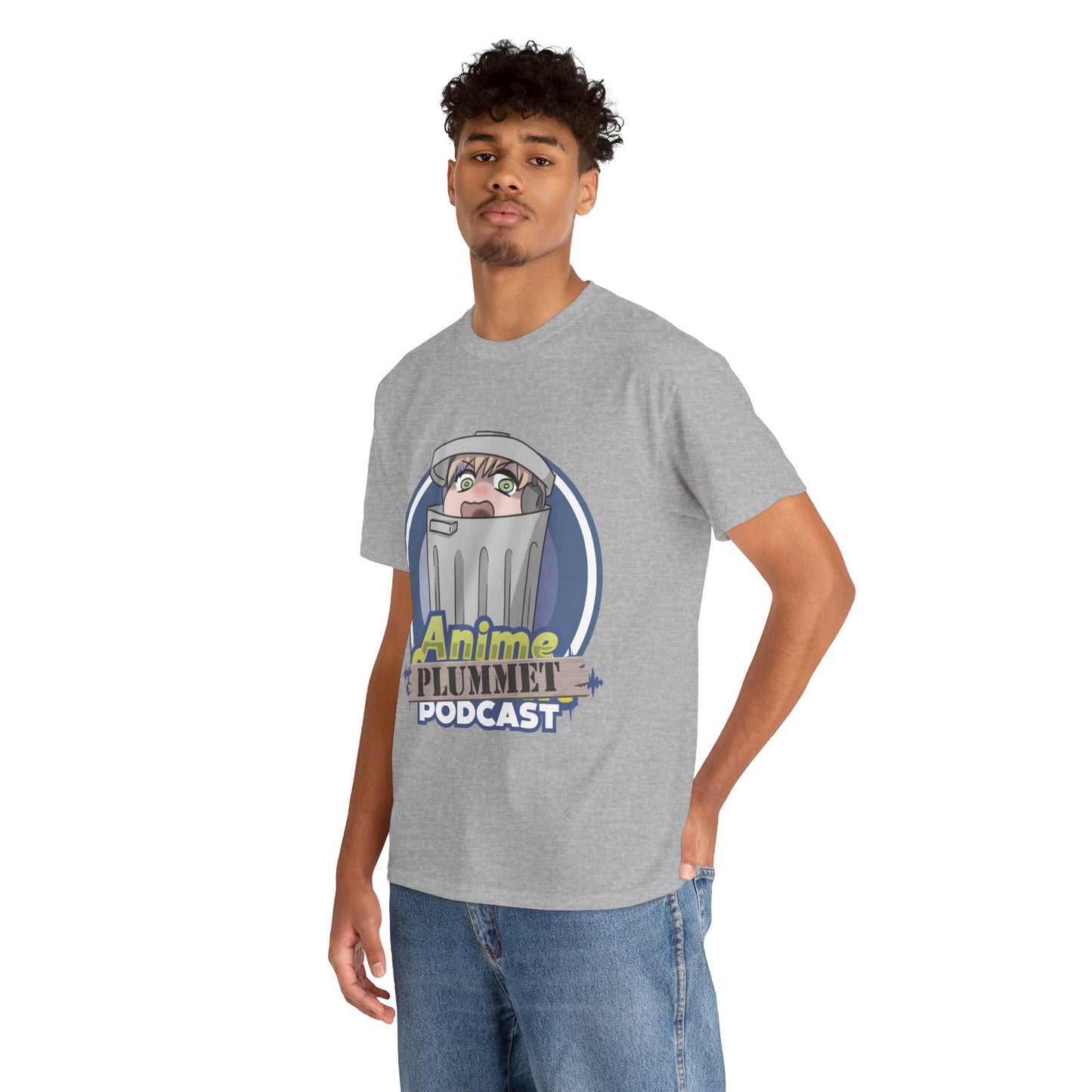 Anime Plummet Podcast Main Logo - Unisex Heavy Cotton Tee