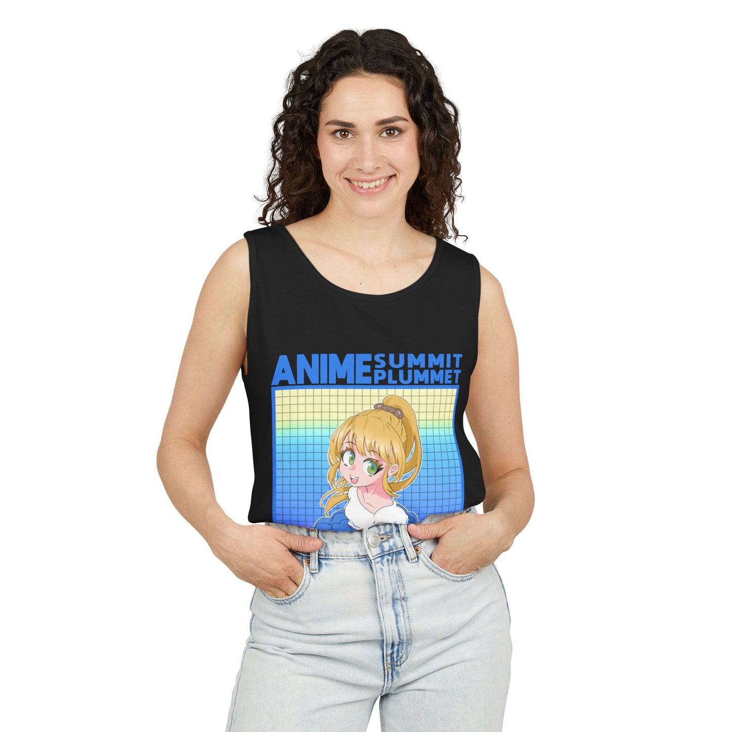 Summit X Plummet Weebs and Dweebs - Unisex Garment-Dyed Tank Top