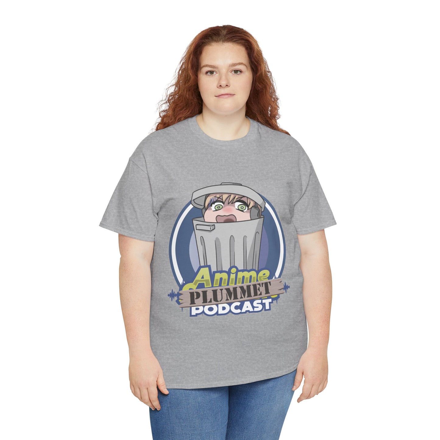 Anime Plummet Podcast Main Logo - Unisex Heavy Cotton Tee