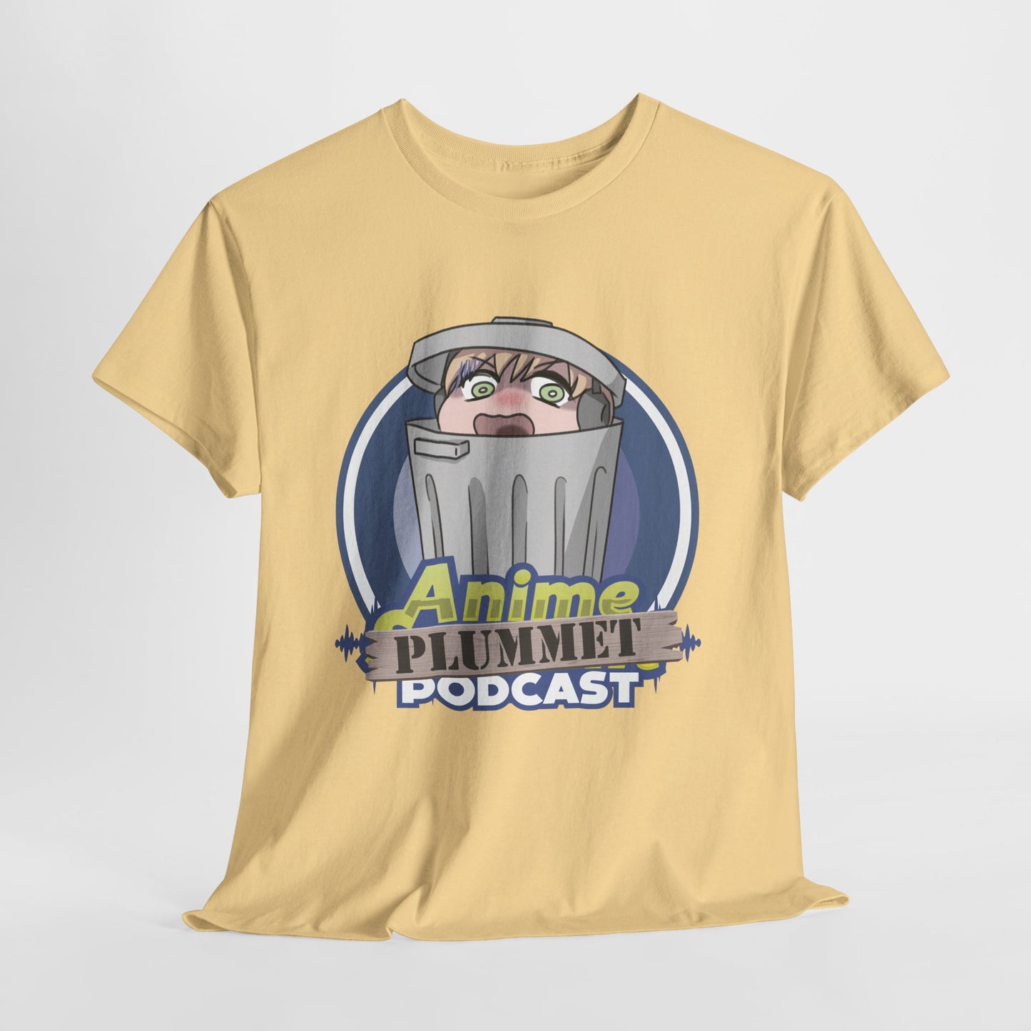 Anime Plummet Podcast Main Logo - Unisex Heavy Cotton Tee