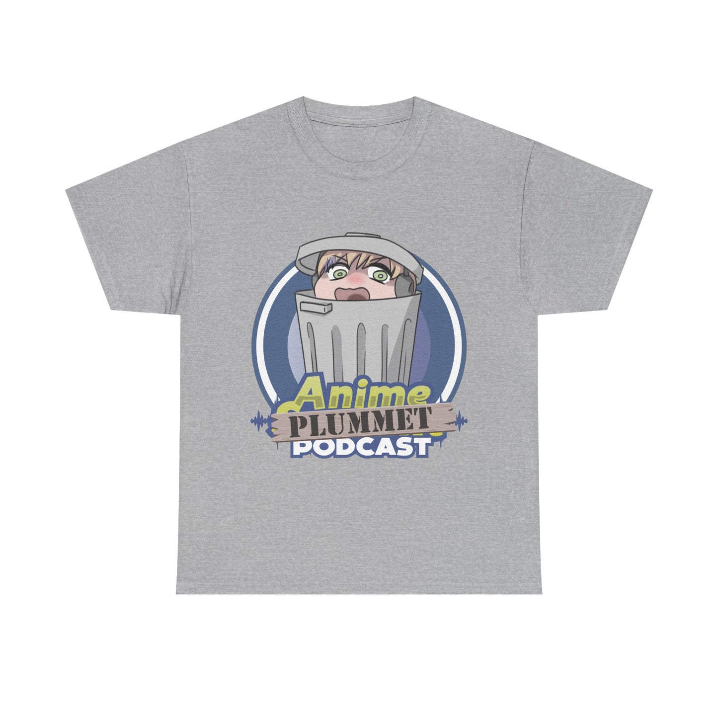 Anime Plummet Podcast Main Logo - Unisex Heavy Cotton Tee