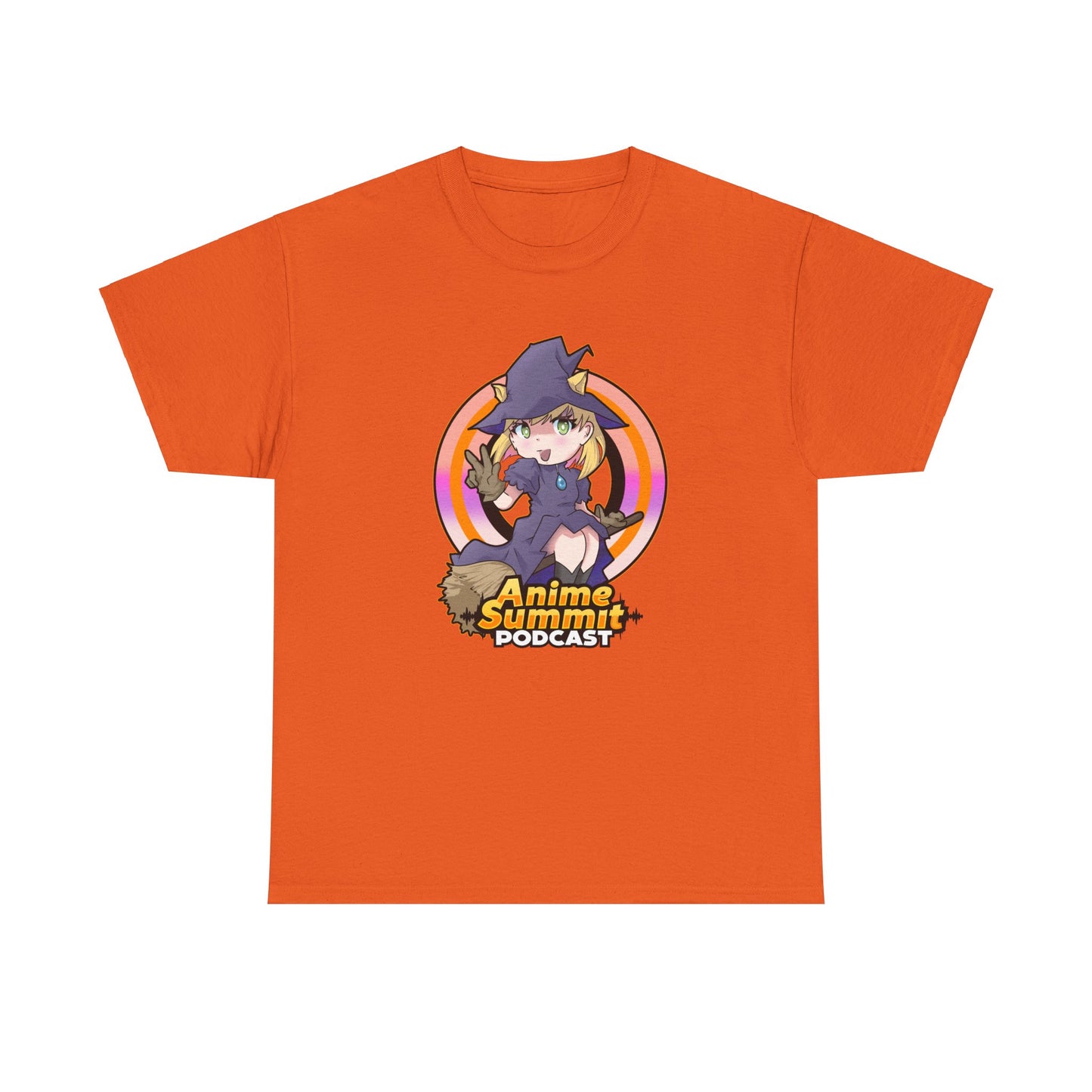 Anime Summit logo Halloween Edition - Unisex Heavy Cotton Tee