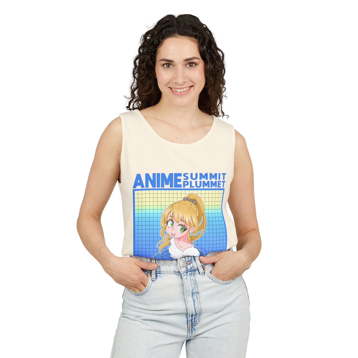 Summit X Plummet Weebs and Dweebs - Unisex Garment-Dyed Tank Top