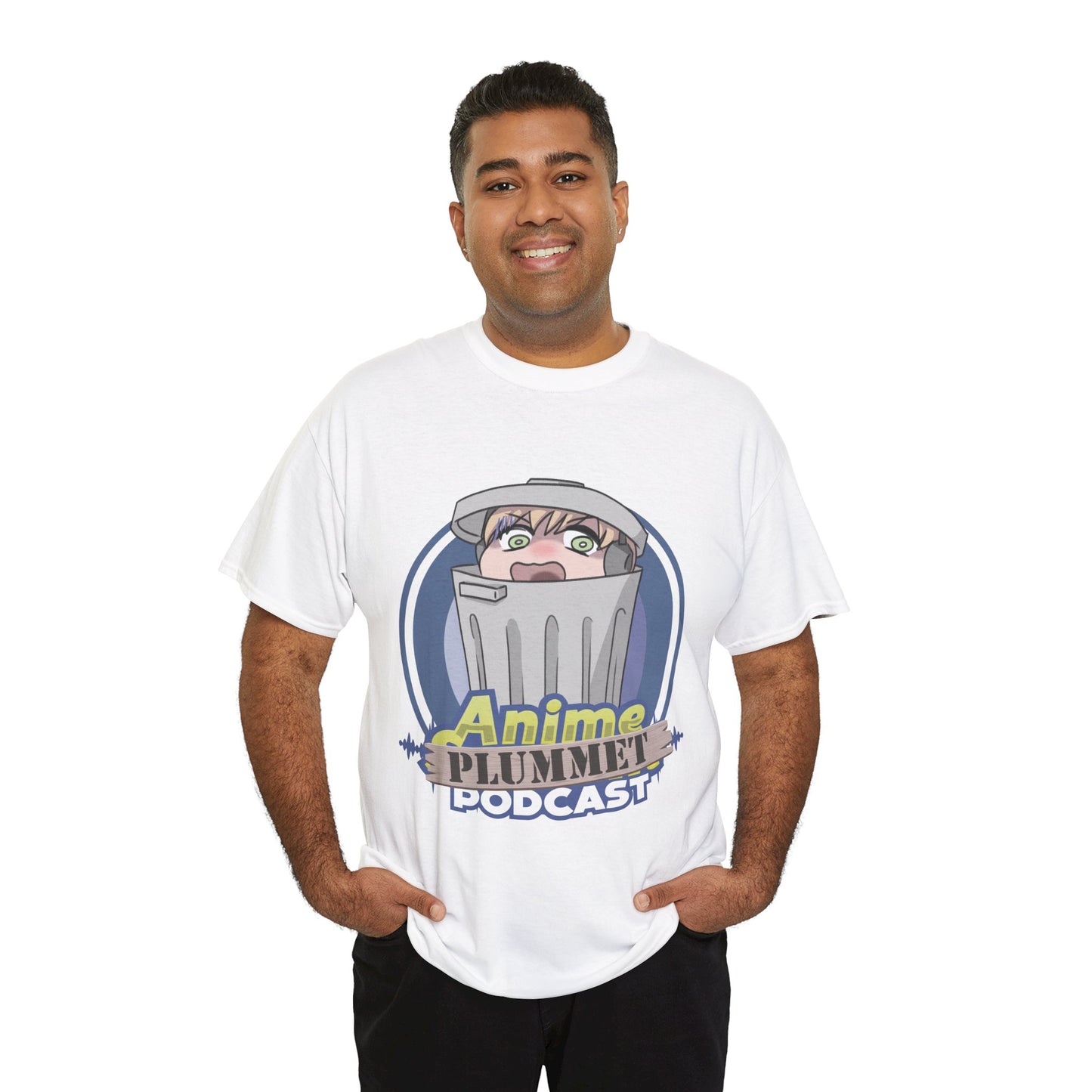 Anime Plummet Podcast Main Logo - Unisex Heavy Cotton Tee