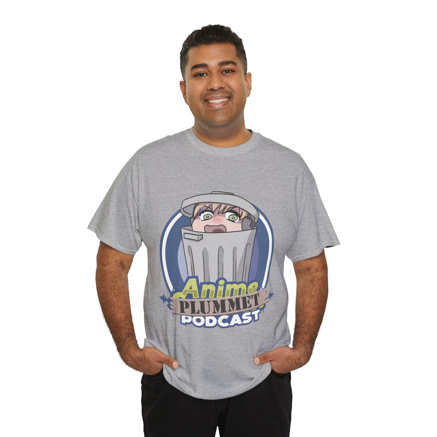 Anime Plummet Podcast Main Logo - Unisex Heavy Cotton Tee