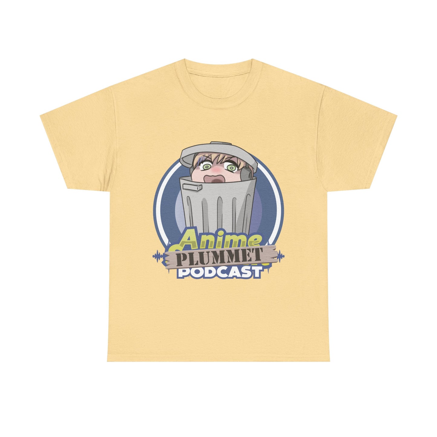 Anime Plummet Podcast Main Logo - Unisex Heavy Cotton Tee