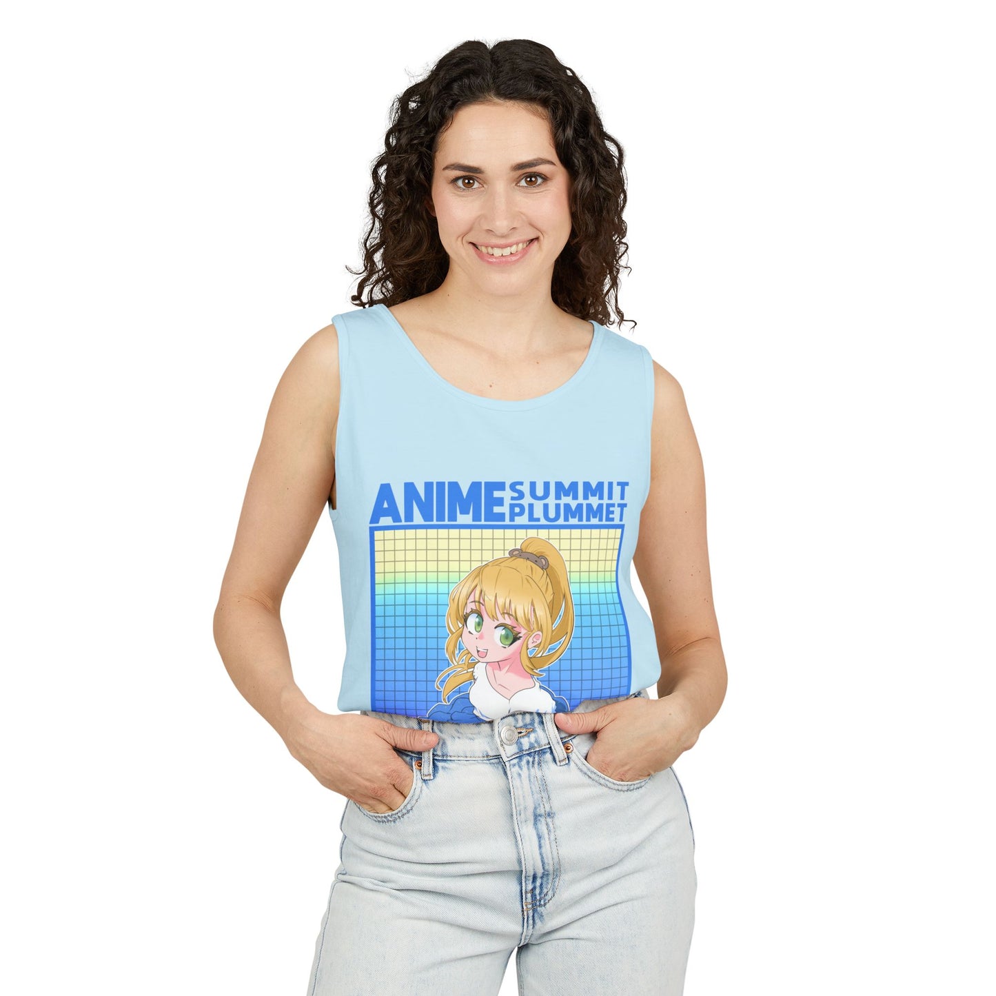Summit X Plummet Weebs and Dweebs - Unisex Garment-Dyed Tank Top