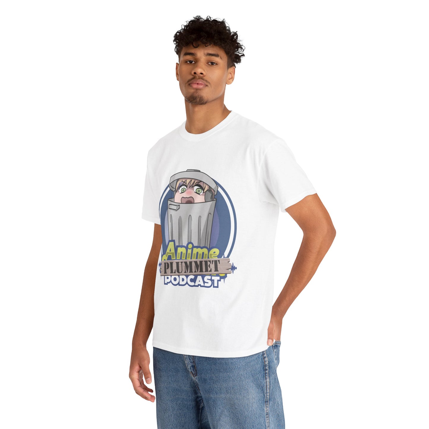 Anime Plummet Podcast Main Logo - Unisex Heavy Cotton Tee