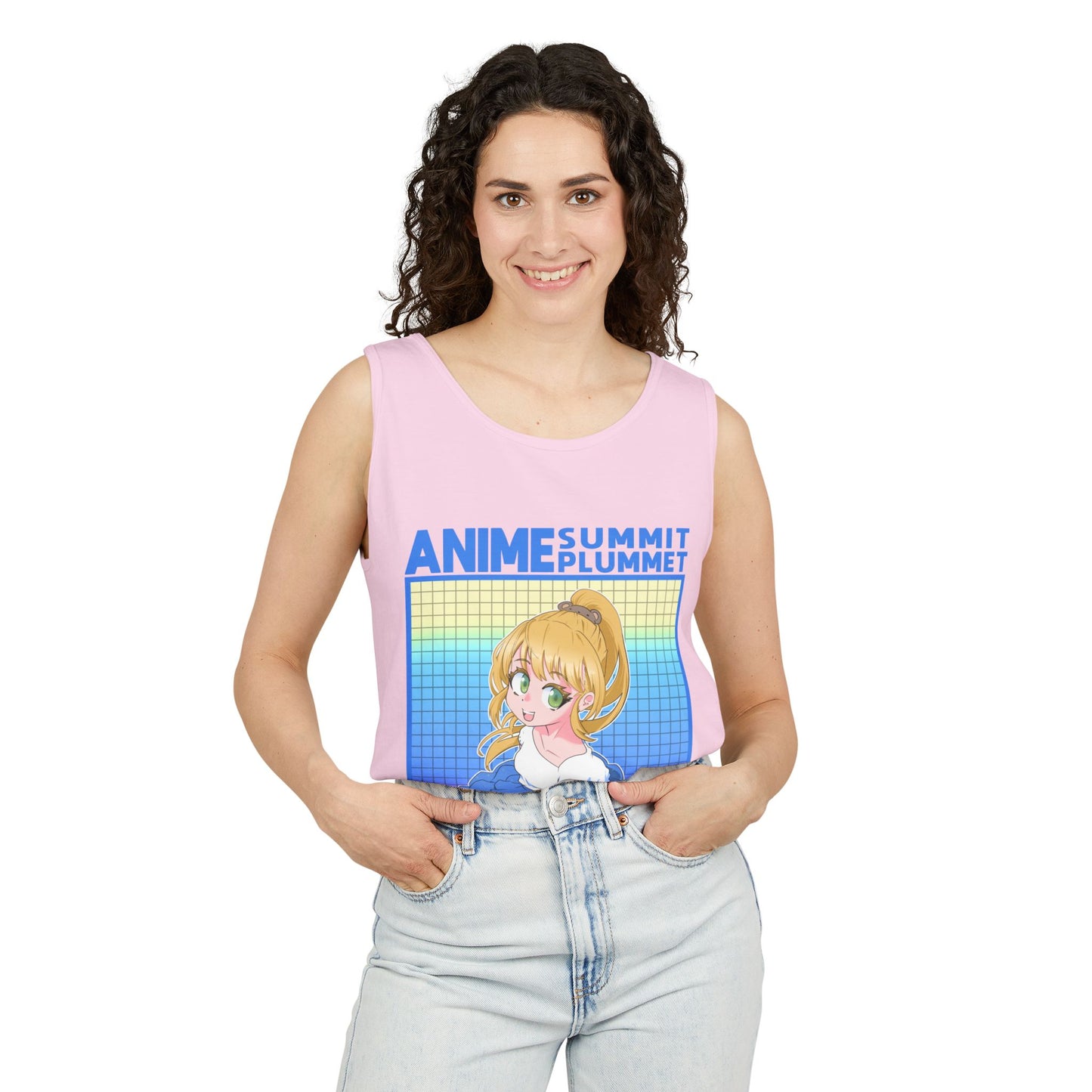 Summit X Plummet Weebs and Dweebs - Unisex Garment-Dyed Tank Top